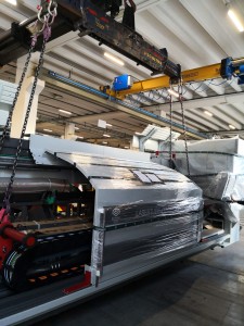 Installazione del nuovo macchinario in Giulipas.